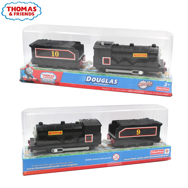 Original Thomas and Friends Electric Trackmaster Train Douglas Donald Set Motorized Engine Train Toys Children Toy Birthday Gift