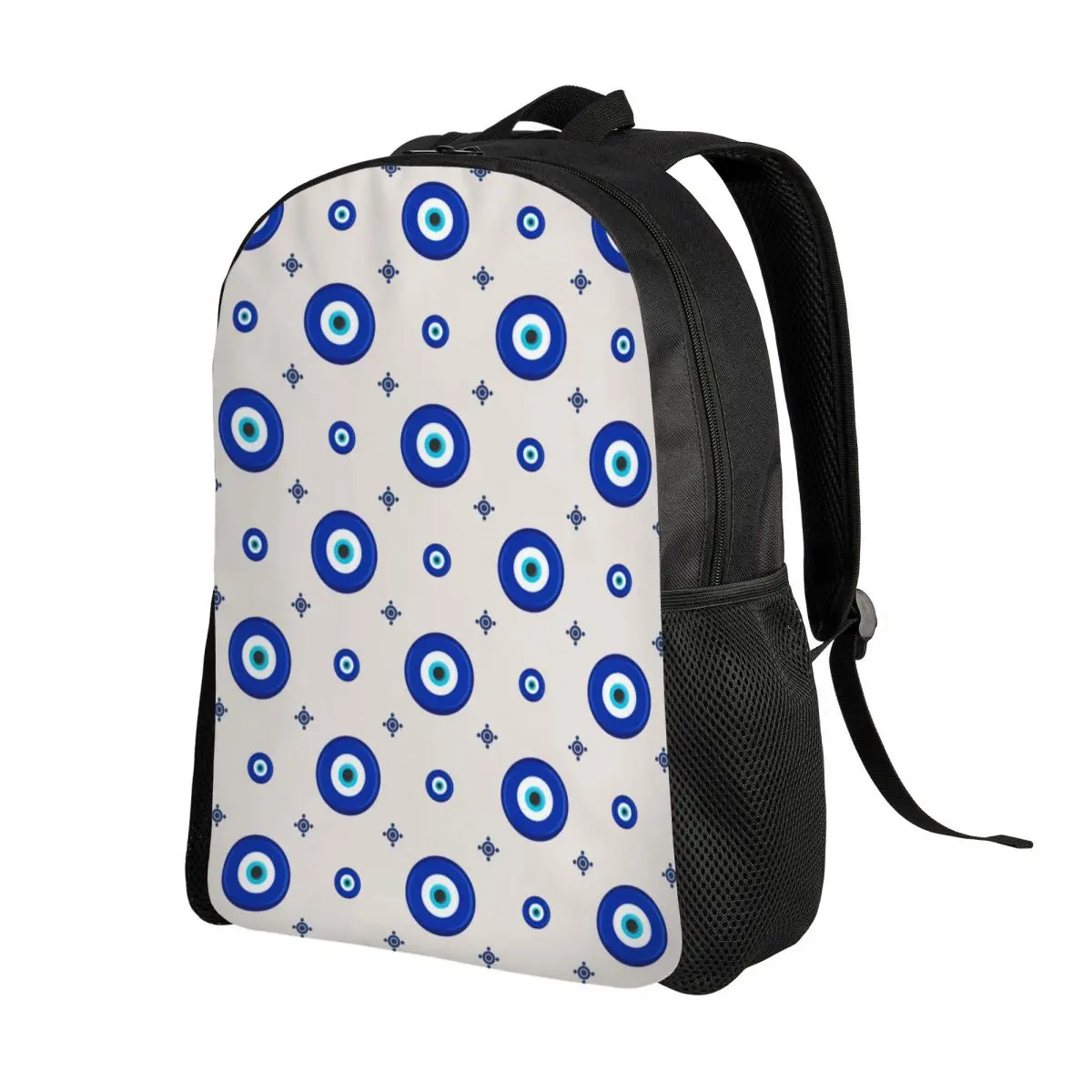 Custom Turquia Símbolo do mal-olhado Amuleto Mochila, Escola e Colégio Estudante Bookbag, se Fits 15 "Laptop Bags, Nazar