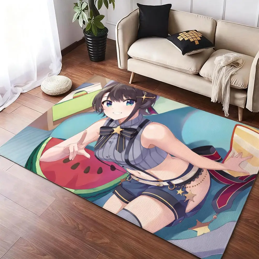 

O-Oozora SubaruS Sexy Floor Mat Soft Thickened Non-Slip Door Mat for Living Room Home Decor Flannel Rugs