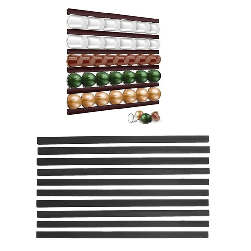 2025 Trend10pcs For Nespresso Green Mountain Solimo Coffee Capsule Holder For Coffee Pods Cafe Pods Shelf Capsule Storage Racks