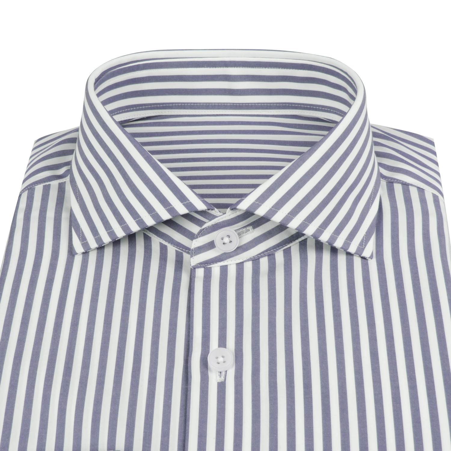 Luxury Men Dress Shirt Men Custom Made Shirts 100% Cotton Mens Fashion Blue Striped Shirts For Men Tailored Mens Shirts Luxury