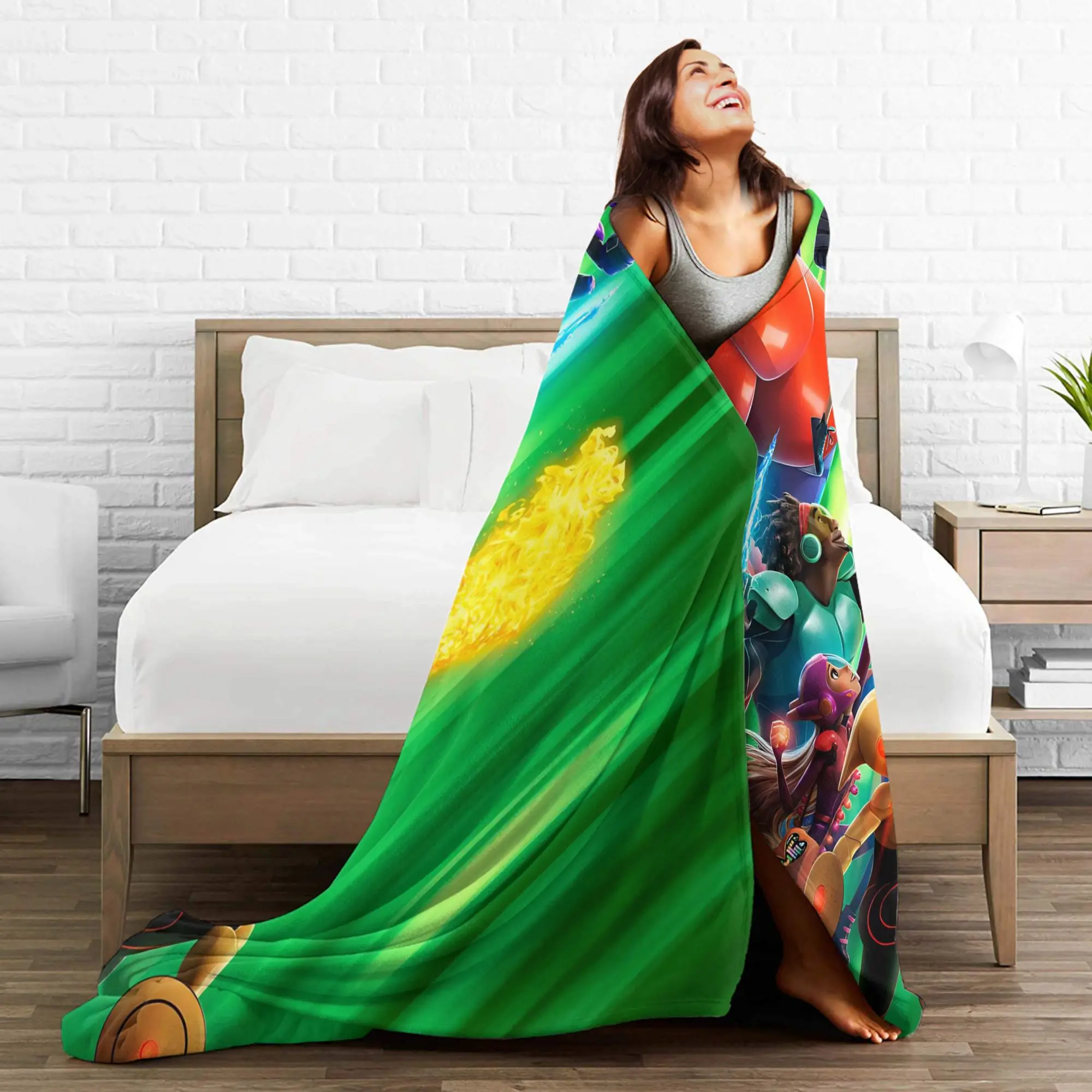 بطل كبير Baymax درع الفانيلا بطانية هيرو حمادا الجدة رمي بطانية لحاف 125*100 سنتيمتر سوبر لينة #3