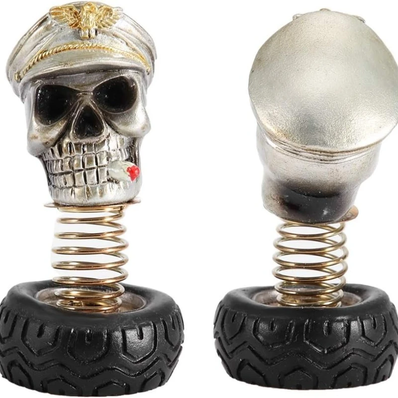 

Car Dashboard Ornament Funny Swing Skull Car Decor Swing Ghost Head Car Interior Decoration Accessories