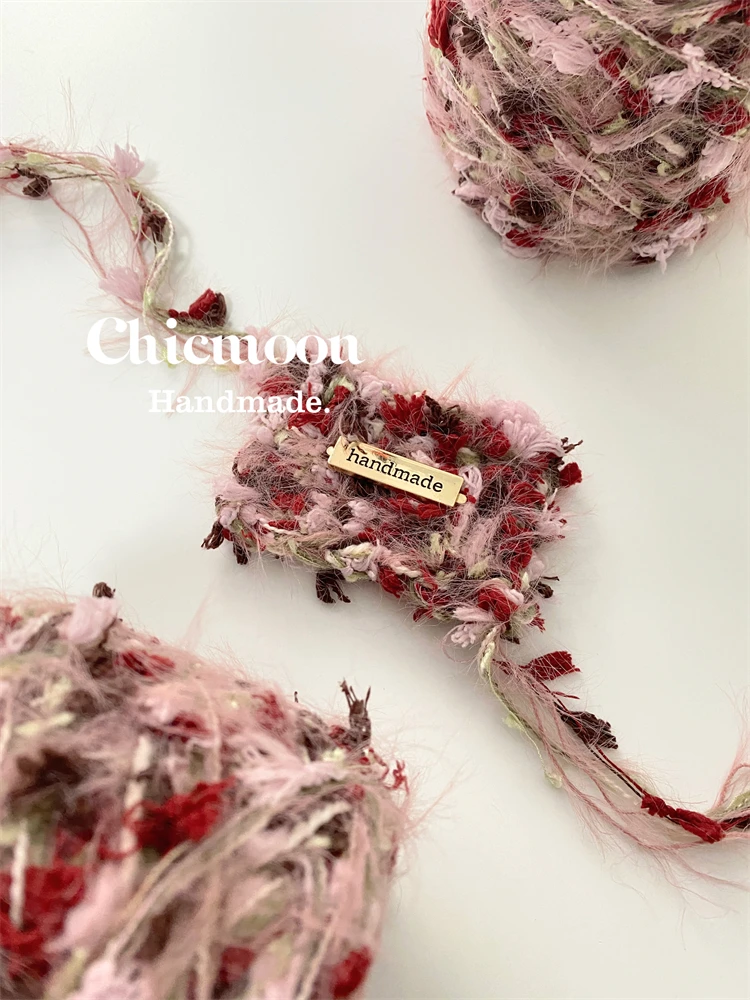 

[Chicmoon] Fendai Flower Sea | DIY's Characteristic Hand-mixed Wool Ball, Crochet Woven Bag Card Cover