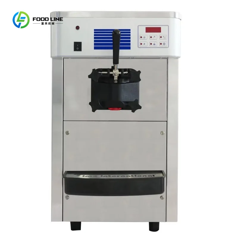 Single Flavor Soft Ice Cream Maker for Small Shop Commercial Ice Cream Machine Custom
