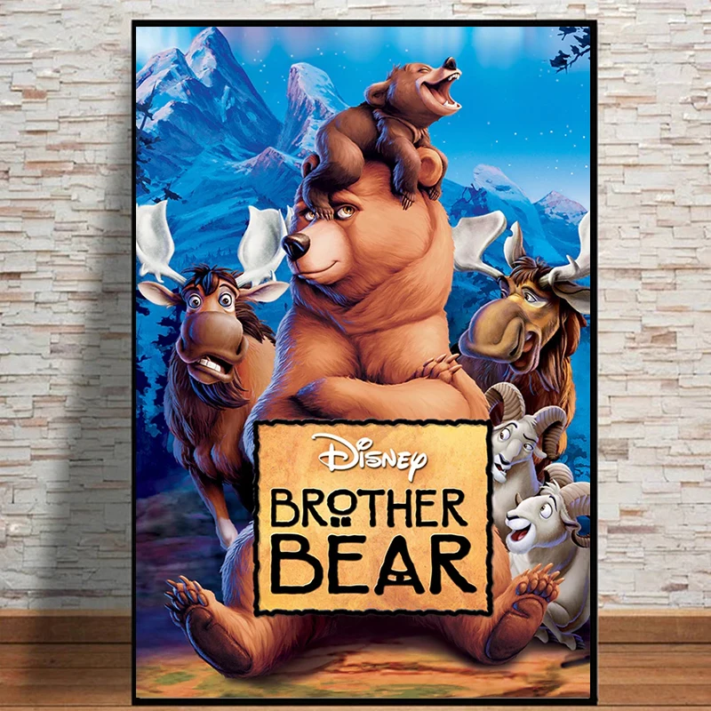 5D Diamond Embroidery Disney Movie Brother Bear Cartoon Animal Kenai Bear Mosaic Home Decor Diamond Painting Cross Stitch Kit