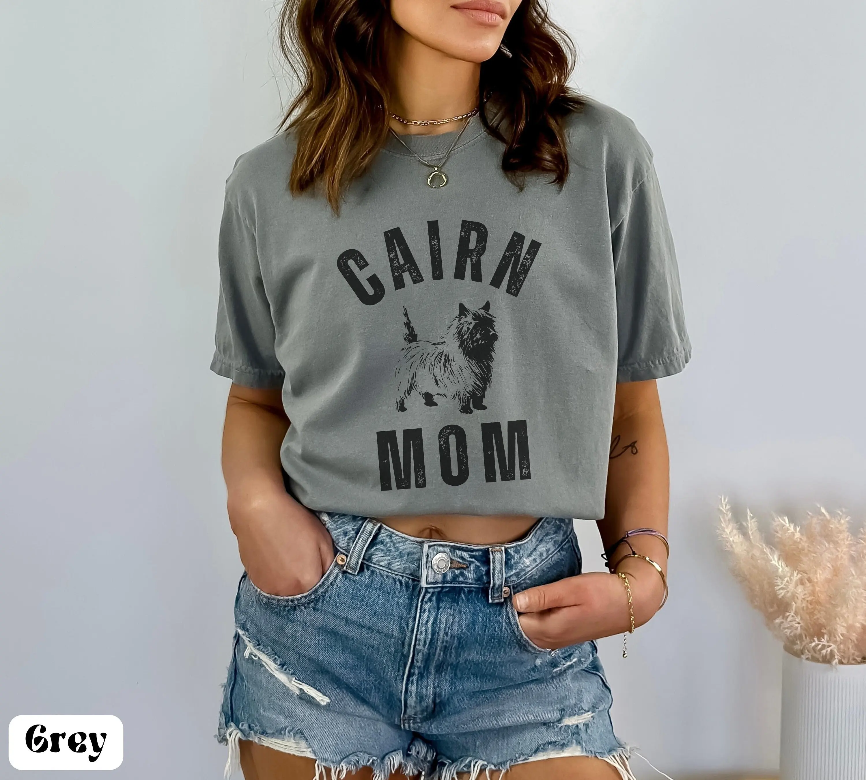 Cairn Terrier Mom T Shirt Lover Dog Mama Owner Fur Cute