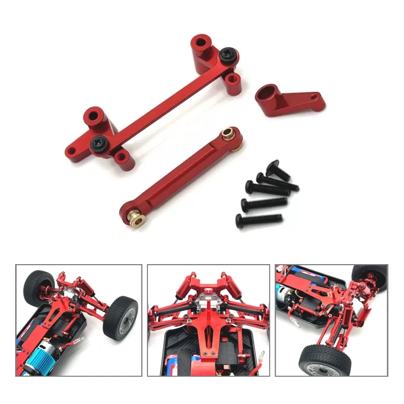 

Metal Upgrade Steering Group Servo Arm Pull Rod For WLtoys 1/14 144016 144018 RC Car Spare Parts