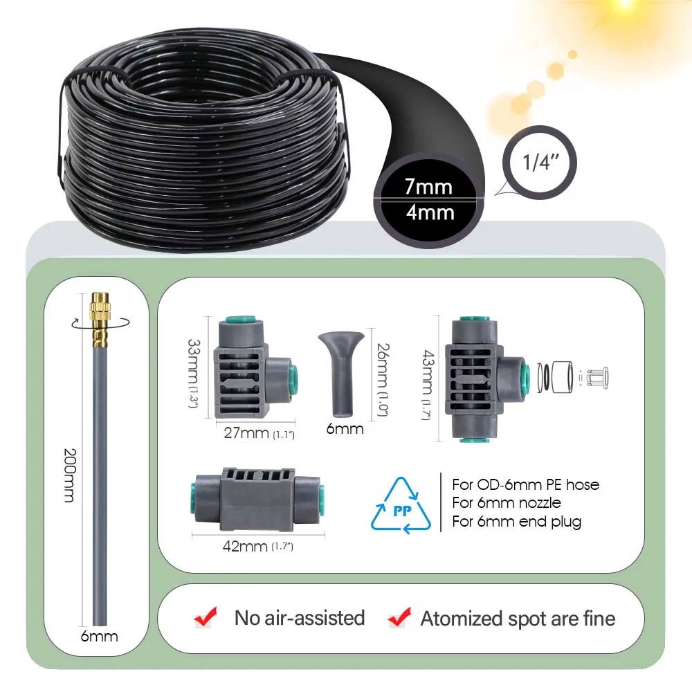 Remote Button Remote Watering Timer Atomizing Watering Kit Garden Automatic Irrigation Program Adjustable Spray Cooling System
