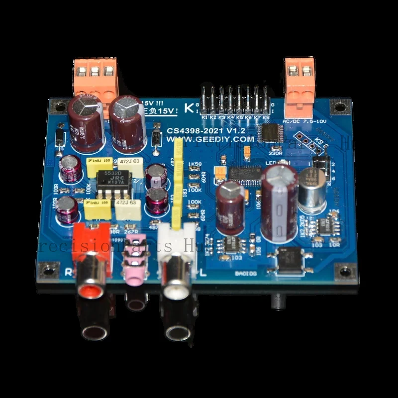 2021 Soft Control Version CS4398 DAC Decodes I2S or DSD Signals and Directly Inputs I2S 24bit 192K Supports DSD64/128