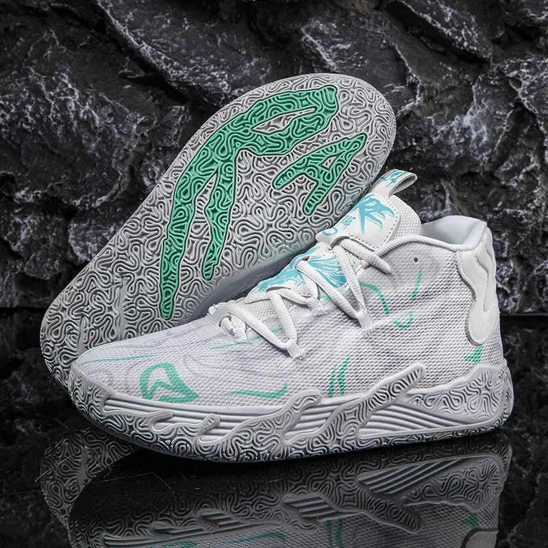 High Quality Mens Basketball Sneakers Wearable Gym Non-slip Training Sports Shoes for Kids Cushion Basketball Shoes Male image 5