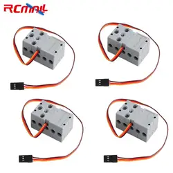 RCmall 4PCS 2KG Servo 360 Degree Programmable Mini Geekservo Dual Output Shaft Servo Motor for Legoed Micro:bit forMeowbit