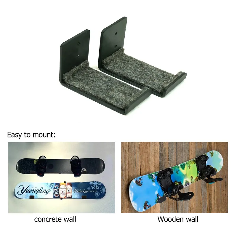 Wall-Mounted Snowboard Display Stand, Snowboard Storage Bracket, Snowboard Wall Hanging for Home Garage