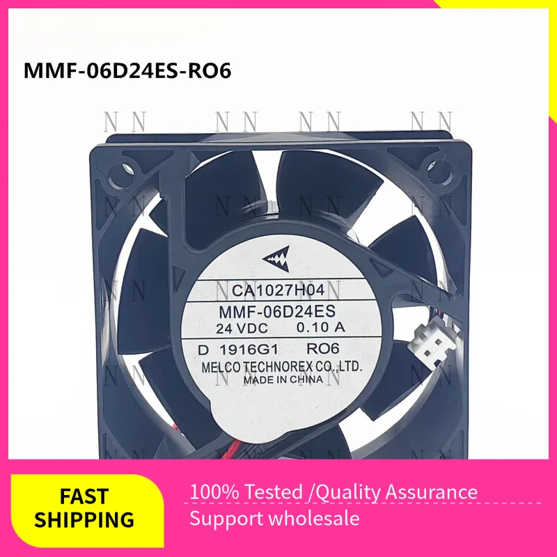 WEP  FOR Mitsubishi Inverter Fan CA1027H04 MMF-06D24ES-RO6 24VDC 0.10A 6CM 6025 2 Line