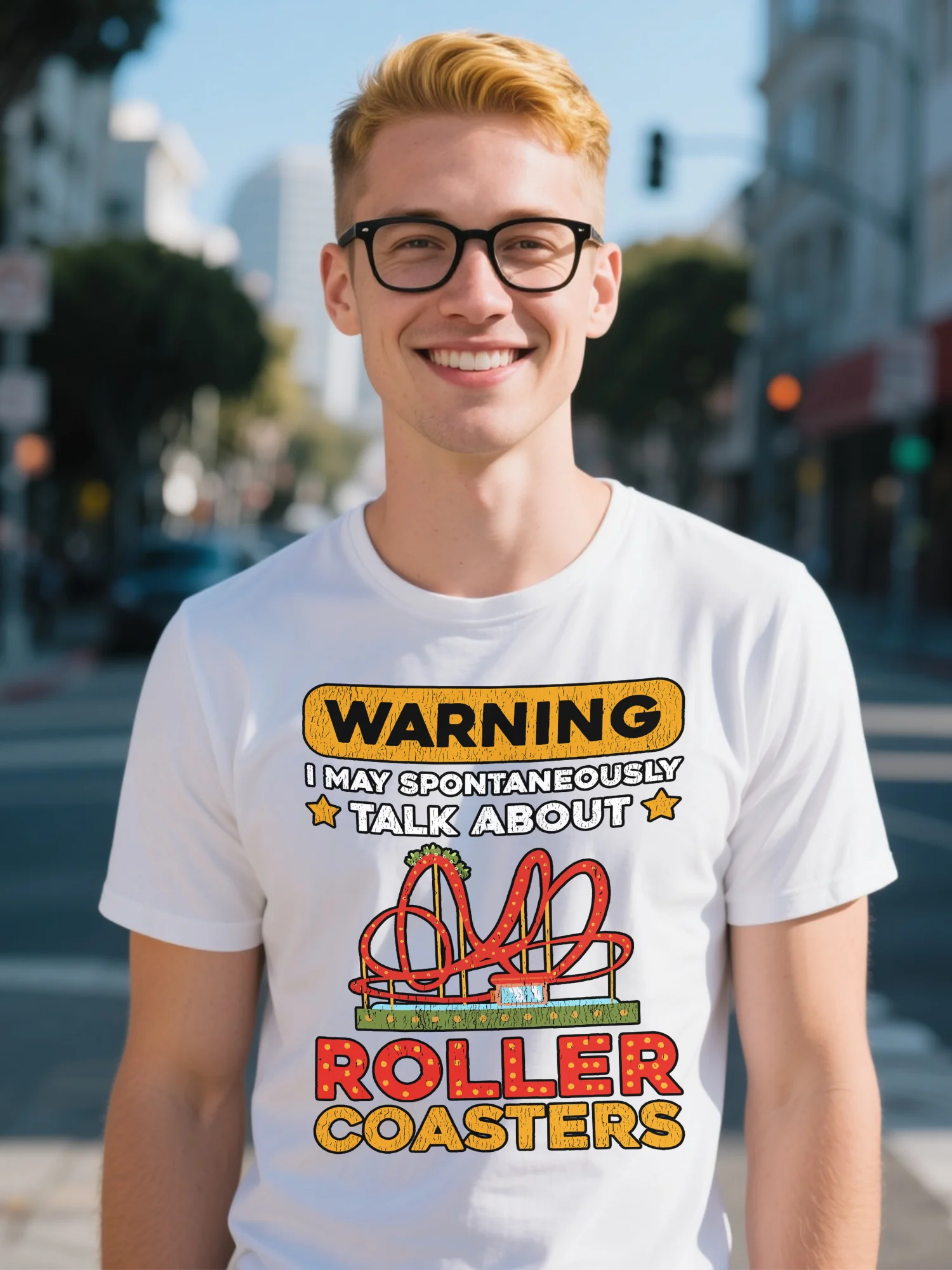 تي شيرت أبيض فاخر للرجال - تصميم جرافيك على شكل زهرة جمجمة High Street #1