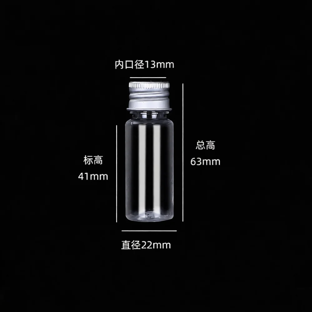 Clear Refillable Pet Spray Bottle Durable Liquid Storage Container Leak Proof Aluminum Lid For DIY Perfume Lotion Packaging