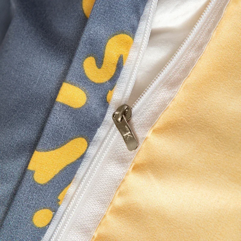 Set seprai motif langit berbintang hewan kartun, 2/3 buah, penutup selimut dan sepasang sarung bantal (tanpa bantalan), cocok untuk kamar tidur