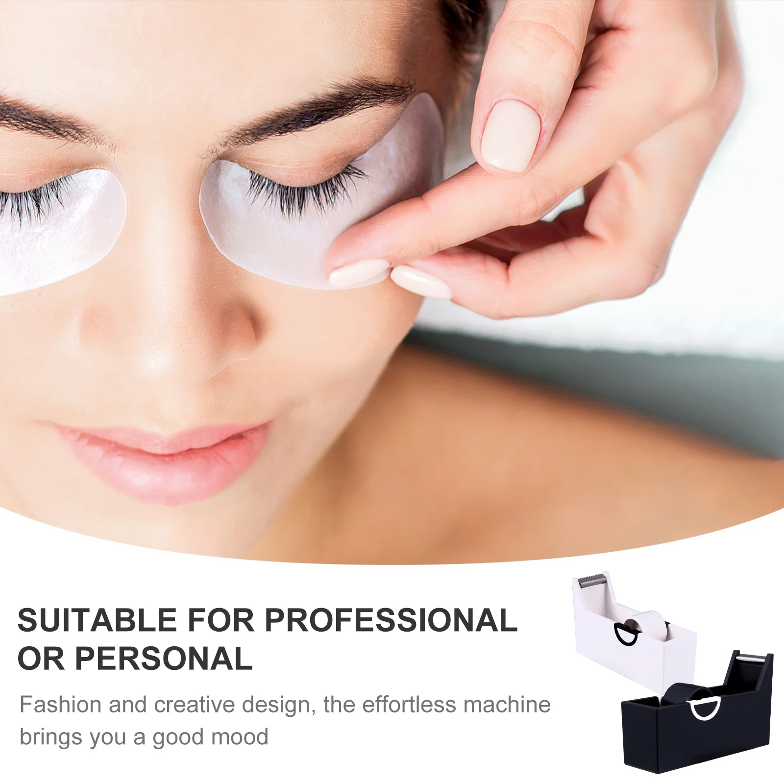 

2pcs Tape Cutter Plastic Grafting Eyelash Cutting Tool Smooth Rolling Bearing Rust-Proof Blade Ergonomic Design Adhesive Tape