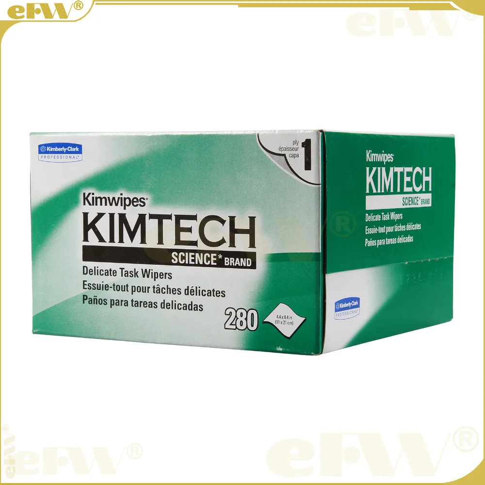 Kimwipes Fabriek Prijs 280 Vellen Kimtech Fiber Reiniging Papier Packes Kimperly Doekjes Glasvezel Poetspapier Usa Import