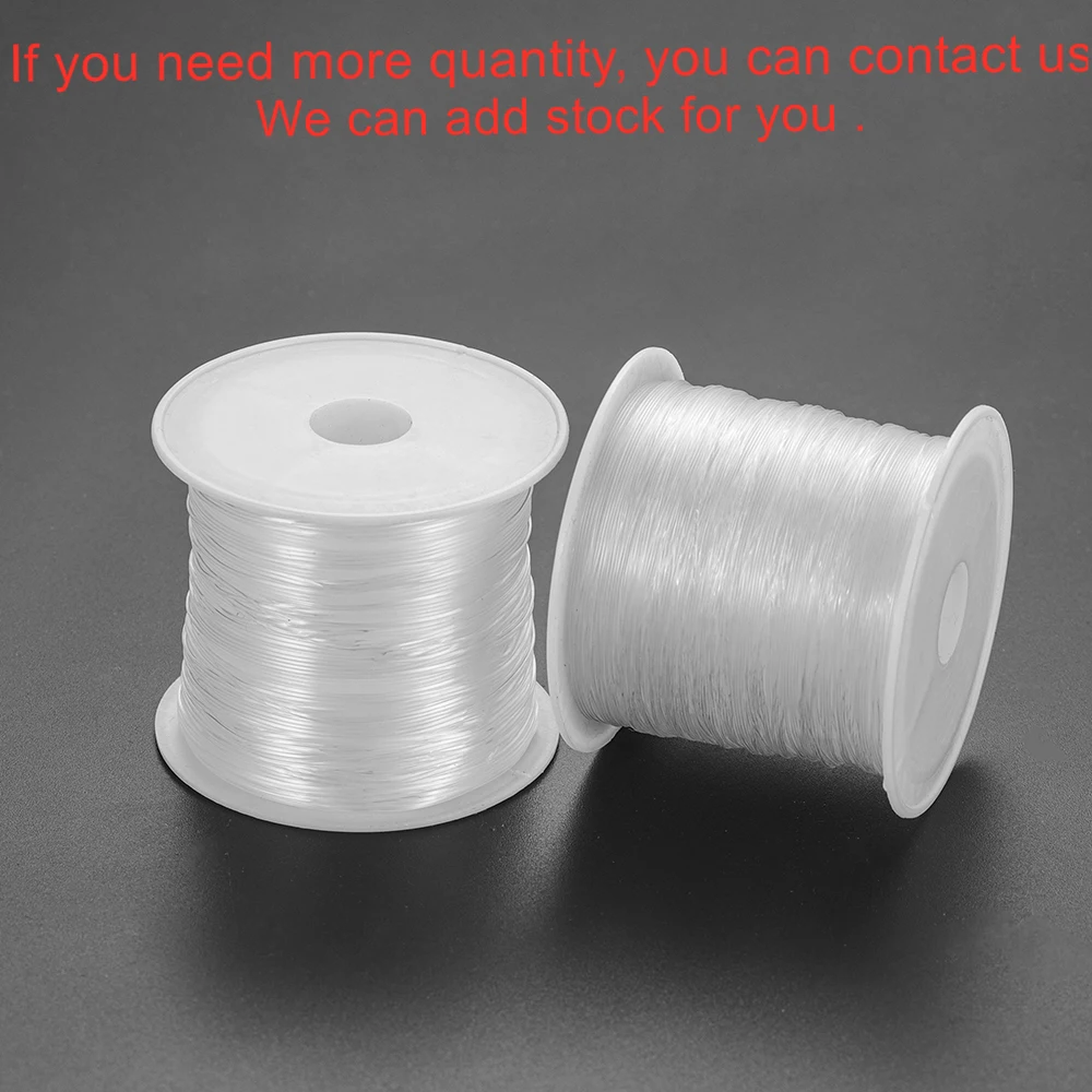 1PC 0.2-1mm Fishing Line for Beads Wire Clear Non-Stretch Nylon String Beading Cord Thread For Jewelry Making Supplies Wholesale