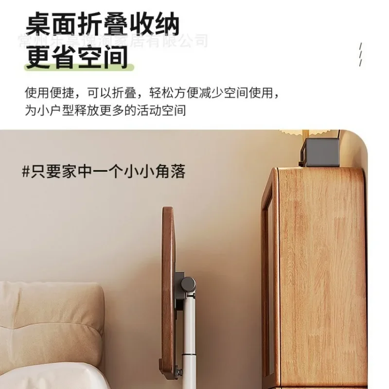 new 55*32cm Movable Lifting Table with Wheels Work Platforms Desktop Foldable Simple and Practical Office Small Table Bedside So