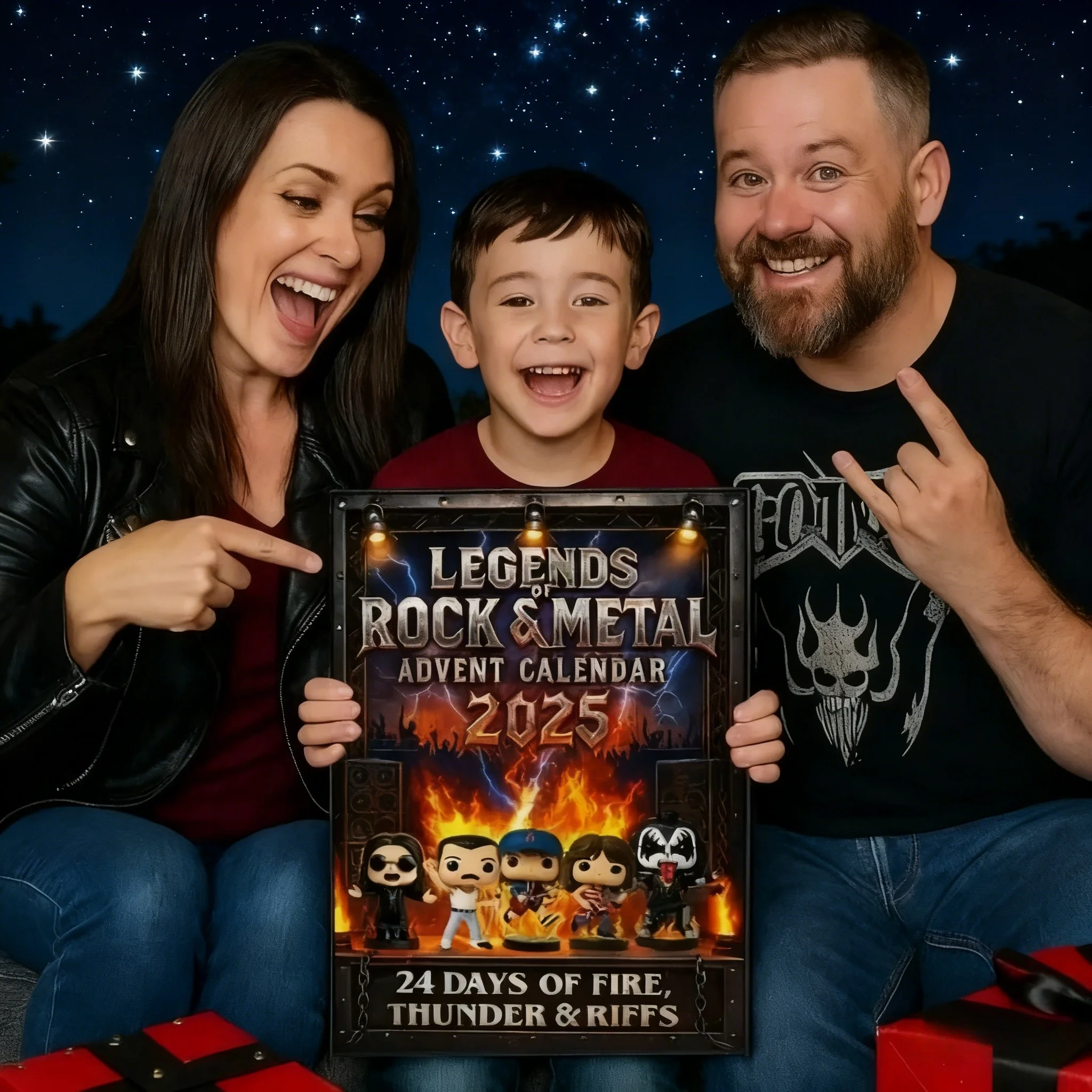 록앤메탈 어드벤트 캘린더 선물 블라인드 박스 2D 평면 아크릴 아이코닉 음악 캐릭터 컬렉션 카운트다운 캘린더 팬 선물