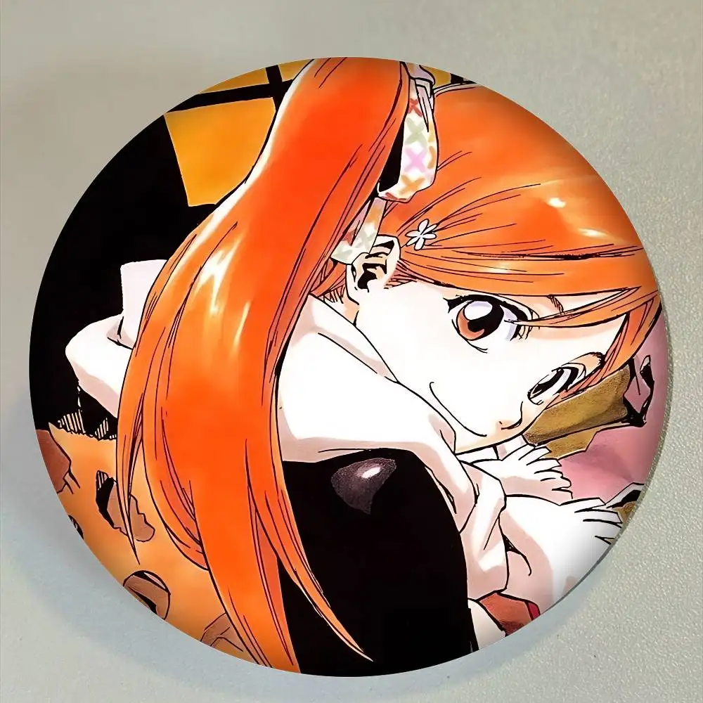 Inoue Orihime صفيح لينة زر دبوس بروش شارة معدنية مخصصة مجوهرات اكسسوارات قبعة حقيبة التلبيب