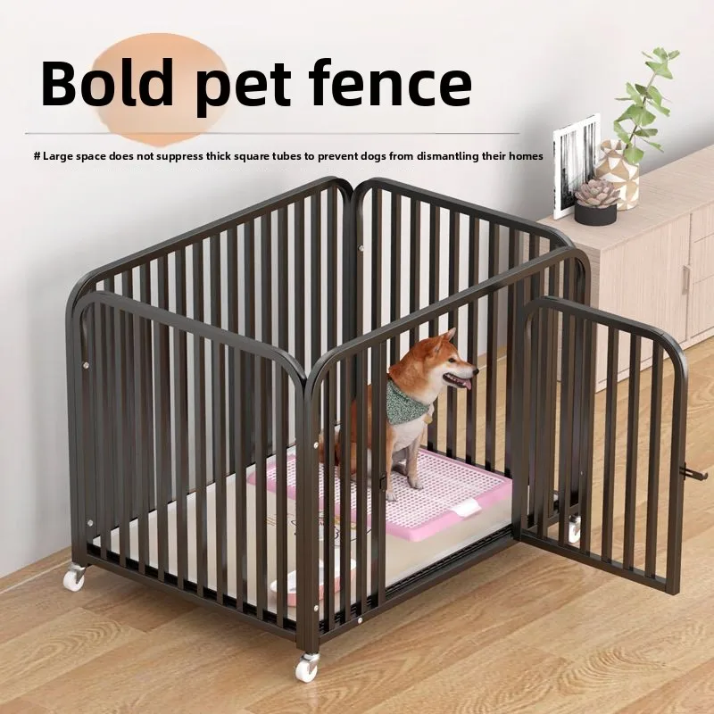 

Dog Crate for Small & Medium Dogs Indoor Pet Playpen with Toilet Corgi Bichon Teddy Shiba Inu Dedicated Dog Kennel