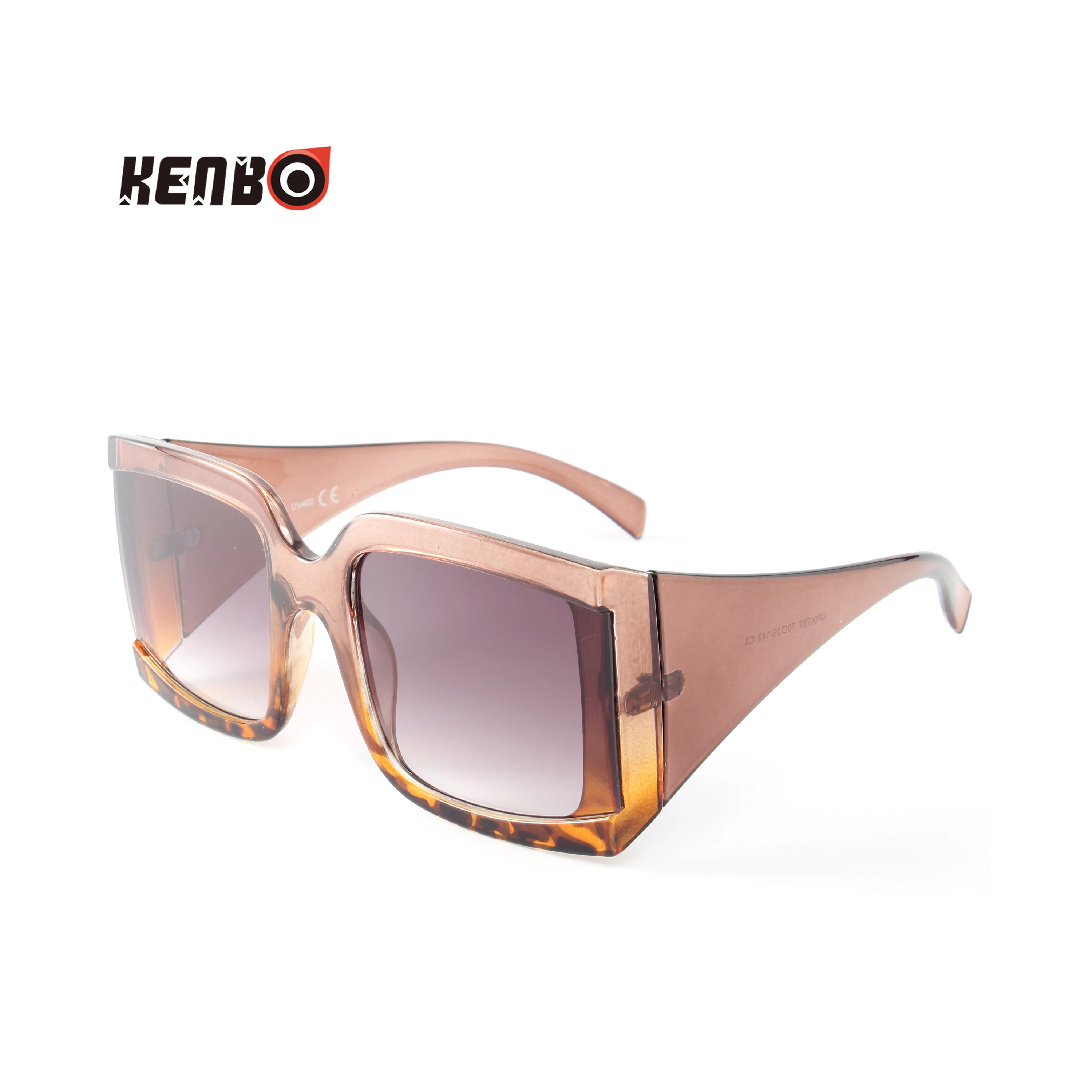 Kenbo-gafas de sol cuadradas Retro para hombre y mujer, lentes de sol de montura ancha, de diseñador, de gran tamaño, para conducir y pescar