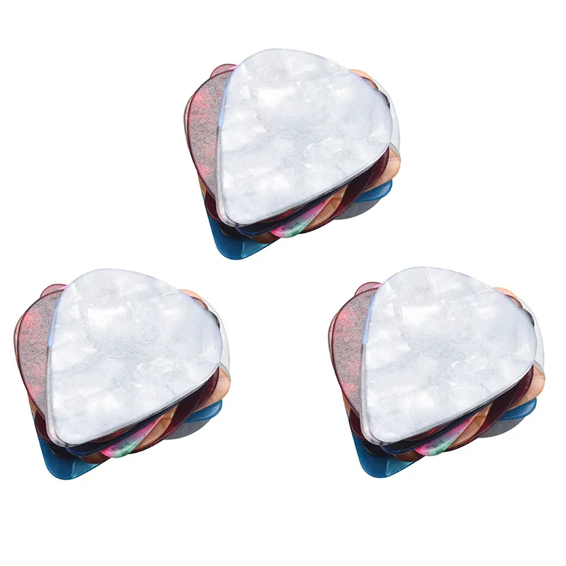 ONGE 60Pcs Colorful Celluloid Thin Guitar Picks 0.46Mm / 0.71Mm Color Random