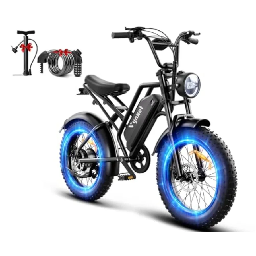

Electric Bike for Adults: All Terrain Dual Suspension, Black Aluminum Alloy Frame, 20 Fat Tire, 1500W Motor 48V 18Ah Battery fo