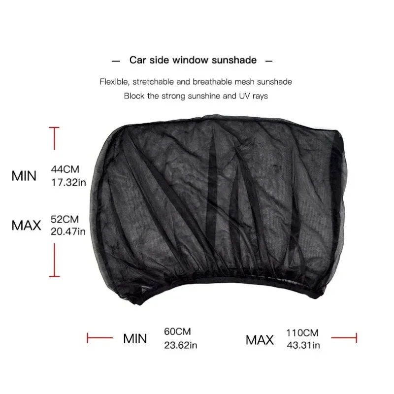 NEW 2pcs Car Sun Shade Styling Accessories  Auto UV Protect Curtain Side Window Sunshade Mesh Sun Visor Protection Window Films view 5