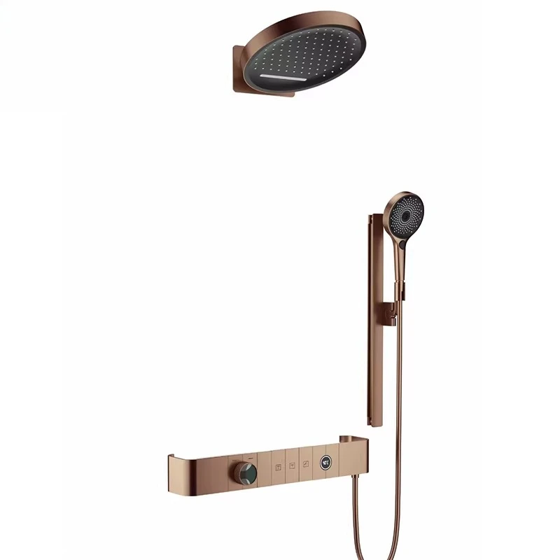 

Thermostatic shower shower set Household bathroom Shelf Digital piano button shower