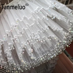10Meter Long White Roof Drapery Panels Sheer Tutu Fabric Voile Ceiling Draping Event Wedding Backdrop Ceilings Canopy Decoration