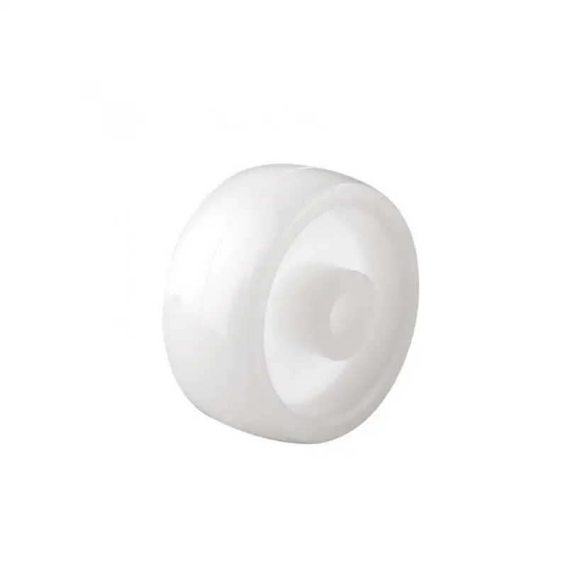 

(10 packs)1.25 Inch Single Wheel Light White PP Plastic Small With Diameter 30mm Smooth Folding Bed Pulley