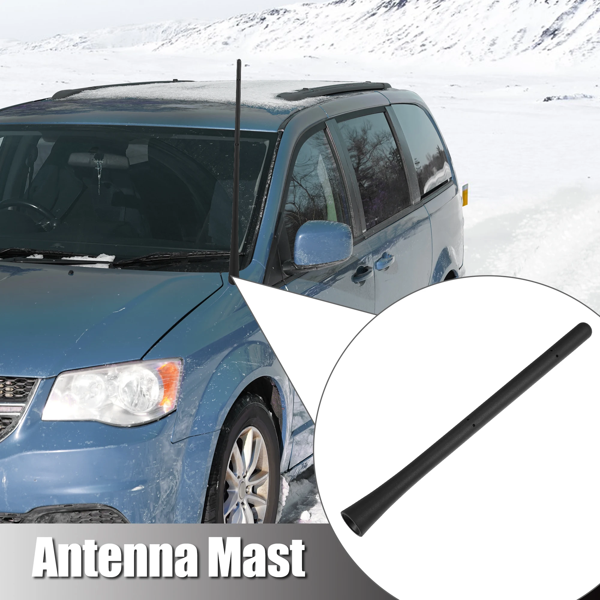 UXCELL 3/4 6 Inch Car AM FM Radio Signal Antenna Mast for Dodge Grand