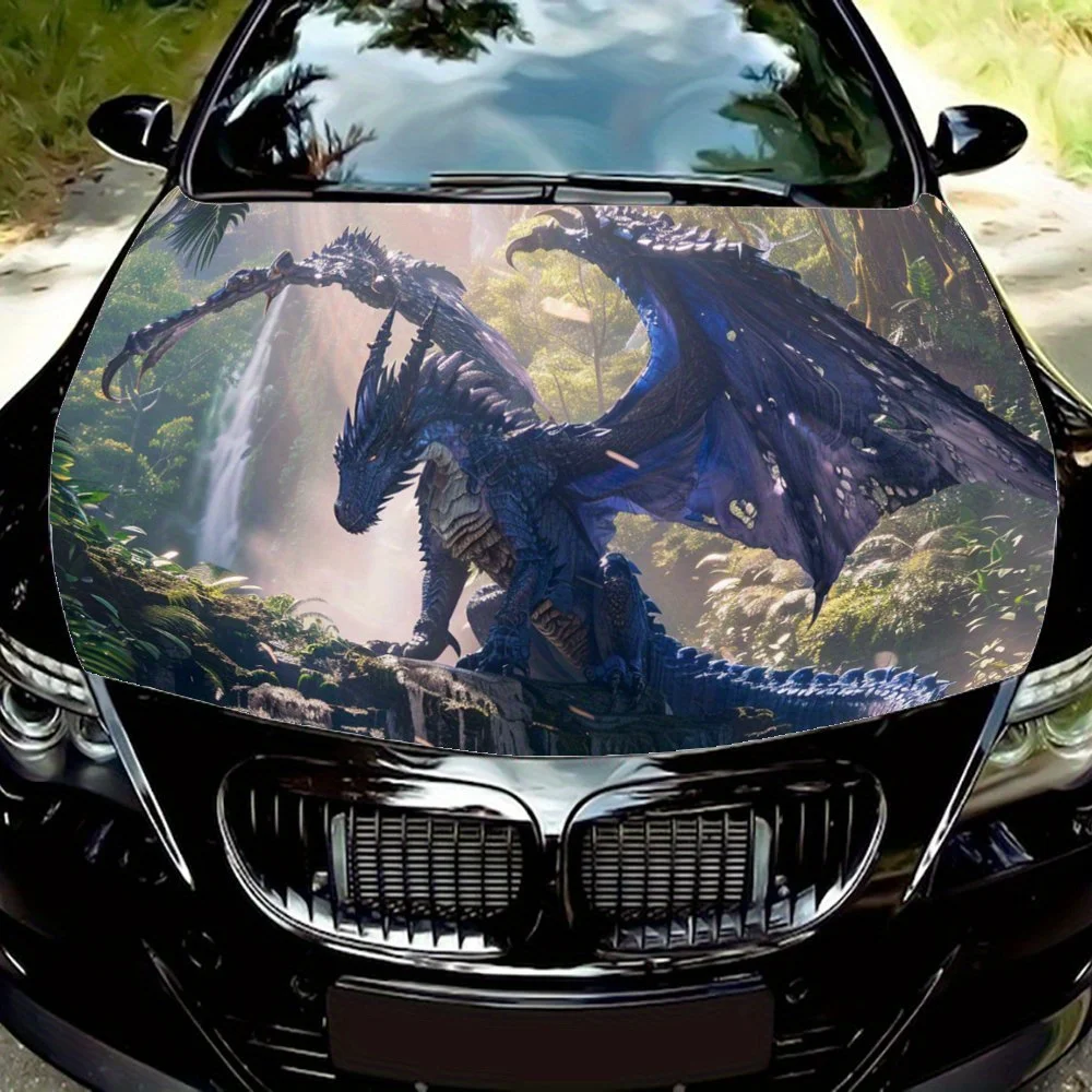 

Forest Guardian Dragon Car Hood Wrap Color Vinyl Sticker Truck Graphic Bonnet Auto Accessories Decoration Decal Gift
