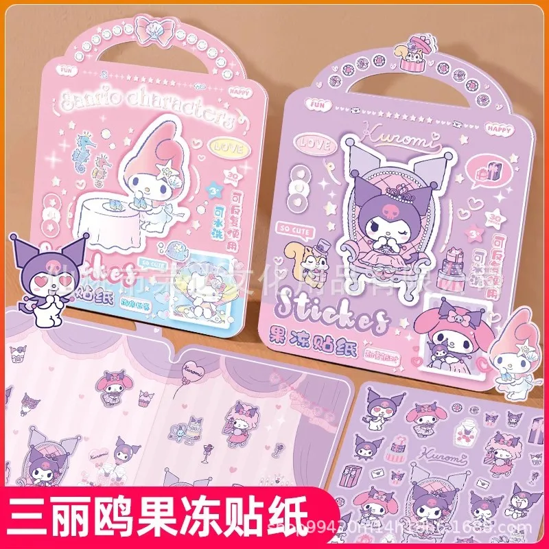 

Sanrio Jelly Sticker Cool Lomi Scene Repeated Paste Washable Puzzle Toy Melody Girl