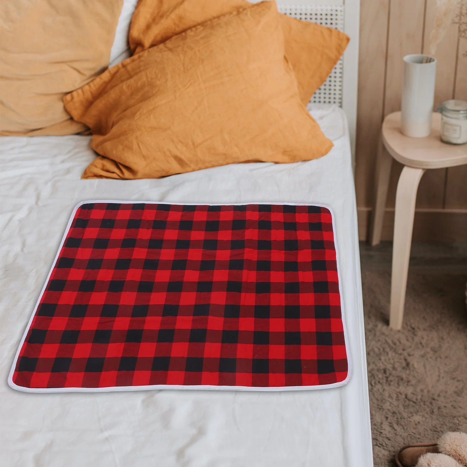 แผ่นรองนอนแบบใช้ซ้ำได้ หนาขึ้น ป้องกันการรั่วซึม สำหรับผู้ใหญ่ ผู้หญิง ช่วงมีประจำเดือน ซักได้