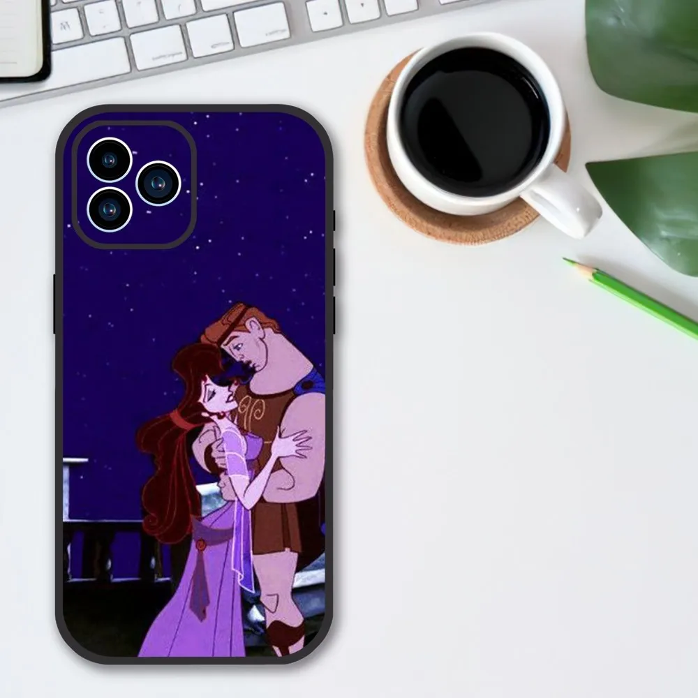 MINISO Disney H-Hercules Phone Case For iPhone 13 12 11 14 15 Pro XS Max XR X 8 7 6S 6 Plus Soft Back case