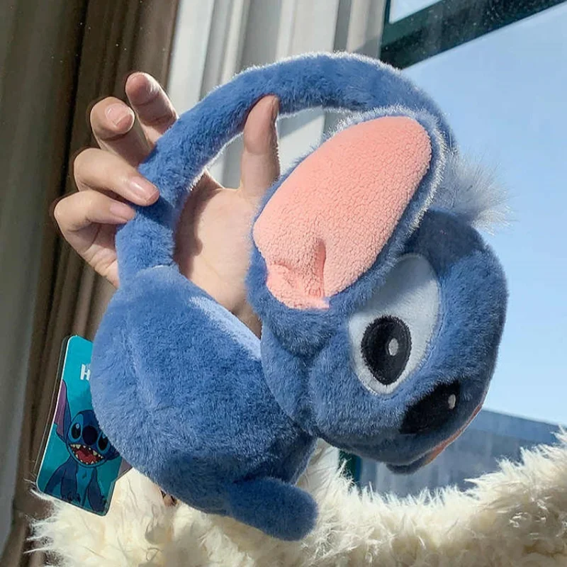 Genuine Disney Stitch Alex Didi Ear Muffs Gloves Plush Windproof Warm Cute 2024 New Ear Bags Children'S Ear Cover Fashion Gifts