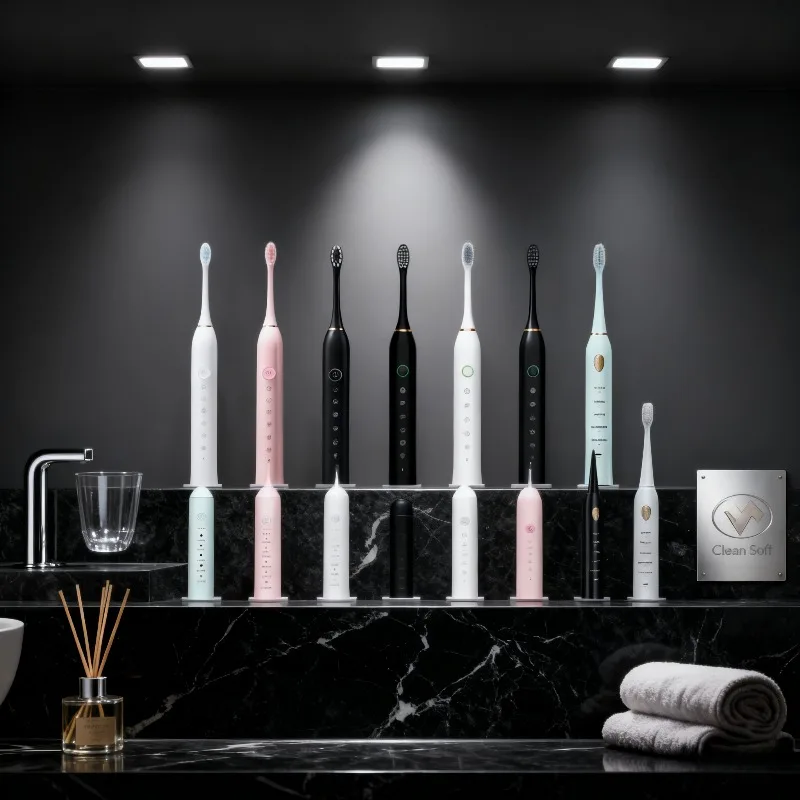 

Rechargeable Smart Toothbrush Auto Cleaning Mode Soft Bristles 2 Minute Timer 30 Second Quadpacer IPX7 Waterproof