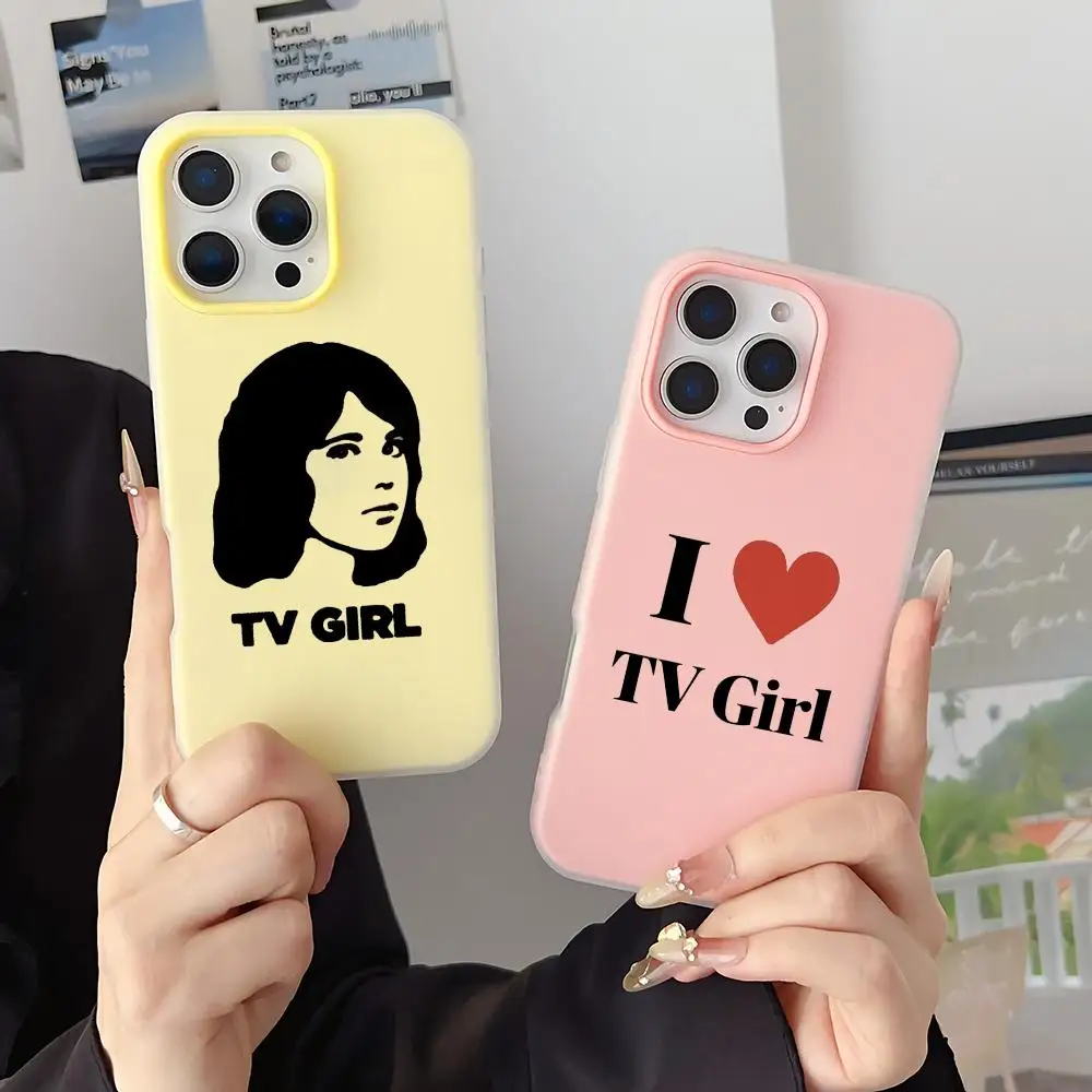 Phone Case Retro For IPhone 17 16 TV Posters 15 14 Girl 13 12 Pro Max Plus Mini Jelly Material Case Crystal