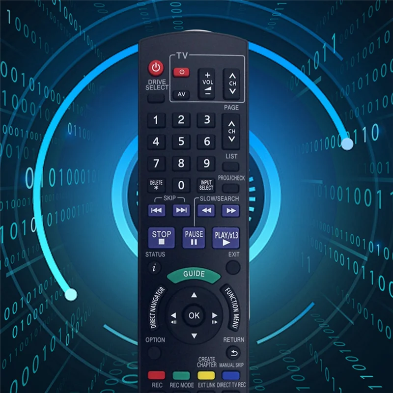 N01R-Remote Control N2QAYB000336 Pengganti untuk Perekam DVD PANASONIC N2QAYB000336 Remote Control