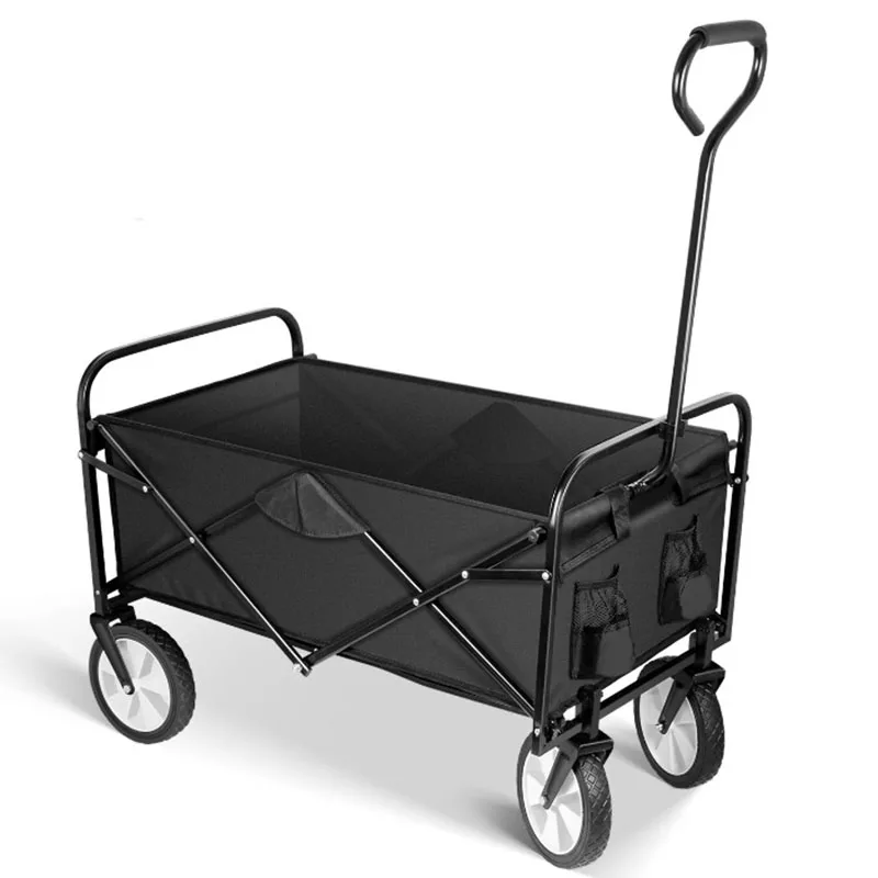 

Folding Wagon Cart, Convenient Collapsible Outdoor Wagon for Camping beach wagon wagon folding cart folding wagon