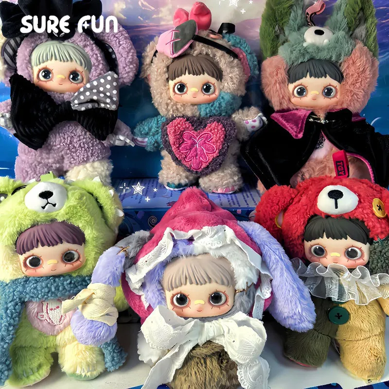 

SUREFUN Plush Blind Box MayMei Symbiote Neverlan Series Diy Scarf Light Sensitive Color Changing Desktop Ornament Birthday Gift