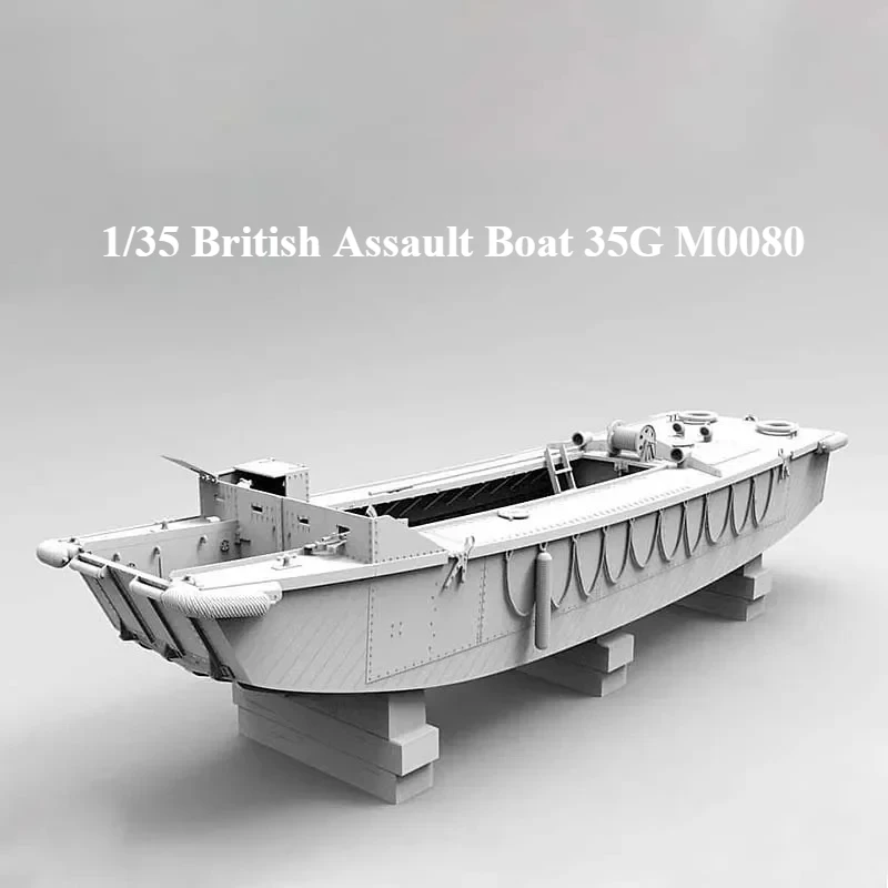 1/35 British Assault Landing Ship Model Assembly Kit DIY Handmade Naval Ship Model Ornaments