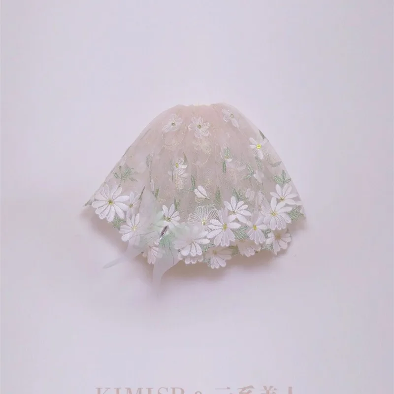 Handmade Special-Interest Design Lolita Style · Heavy Industry Embroidery Lace Hair Ring Accessories Double Layer