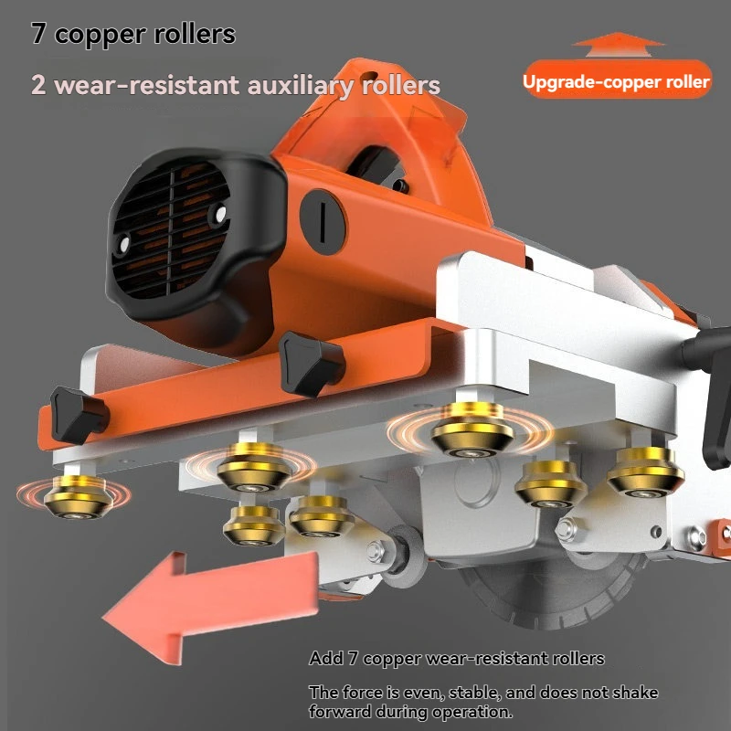 Electric Rail‑Guided Tile Cutting Machine 55° Multi‑Function 2‑in‑1 Chamfering & Straight Cutter for Tile, Large Rock Slab & Big