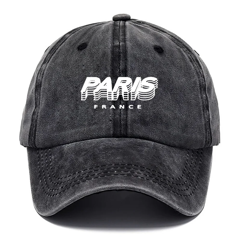 1 Paris Love Baseball Cap - Breathable Adjustable Snapback with Curved Brim, Soft Lettering, Unisex - Multiple Colors: Brown, Na